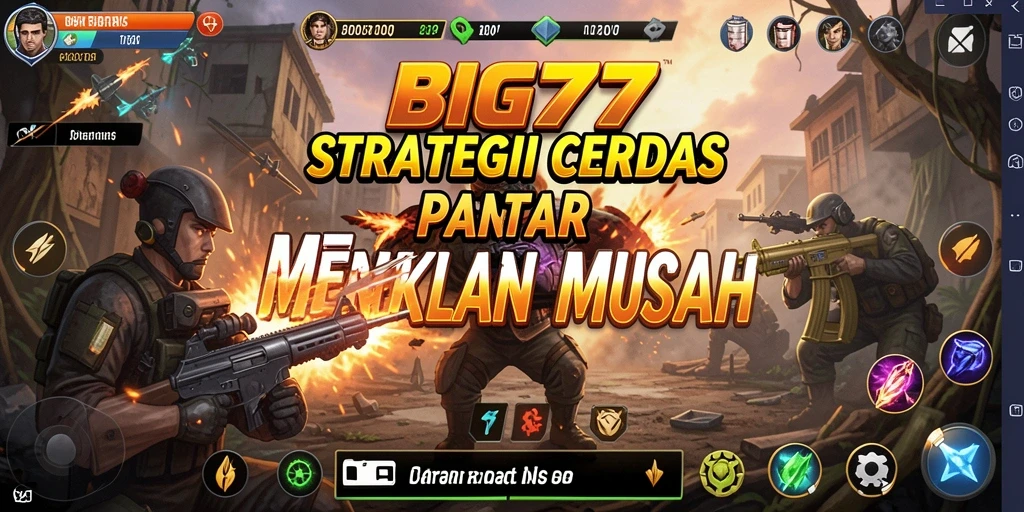 Tangkapan layar gameplay <strong>BIG77</strong> menunjukkan pertempuran taktis yang seru.