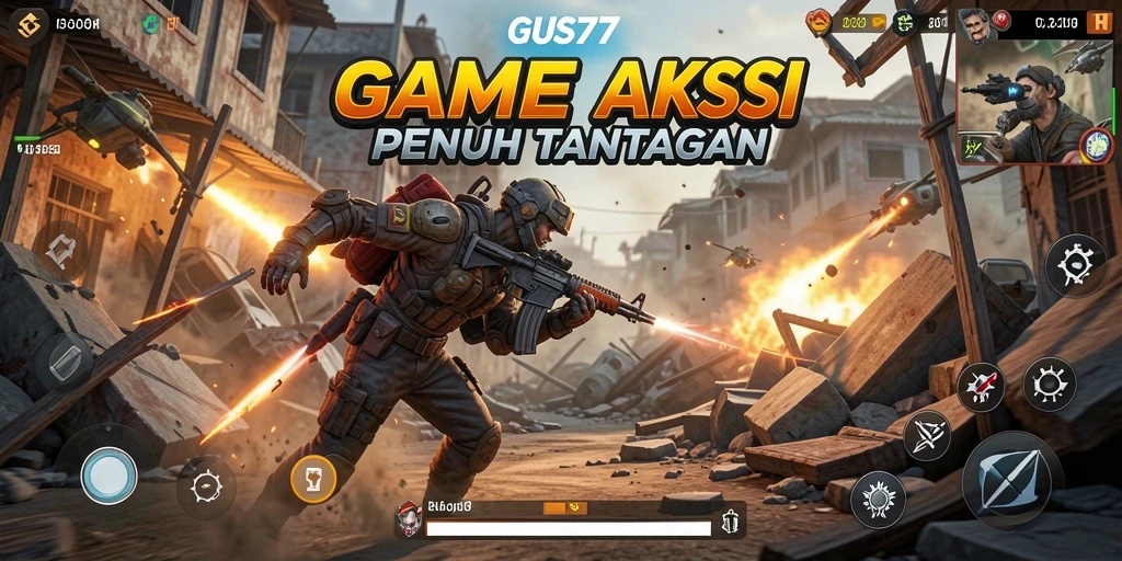 Tampilan gameplay GUS77 yang penuh aksi dan petualangan mendebarkan.