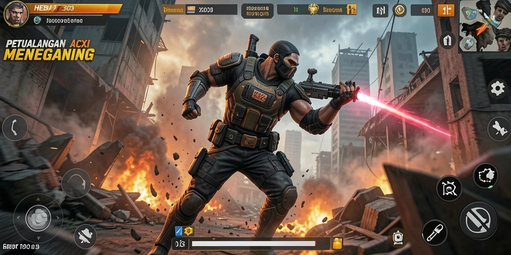 Tampilan gameplay mendebarkan di HEBAT303 dengan aksi yang intens.