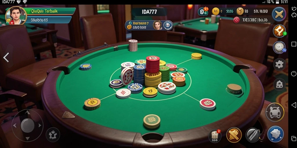 Tampilan gameplay QiuQiu yang seru dan menarik.