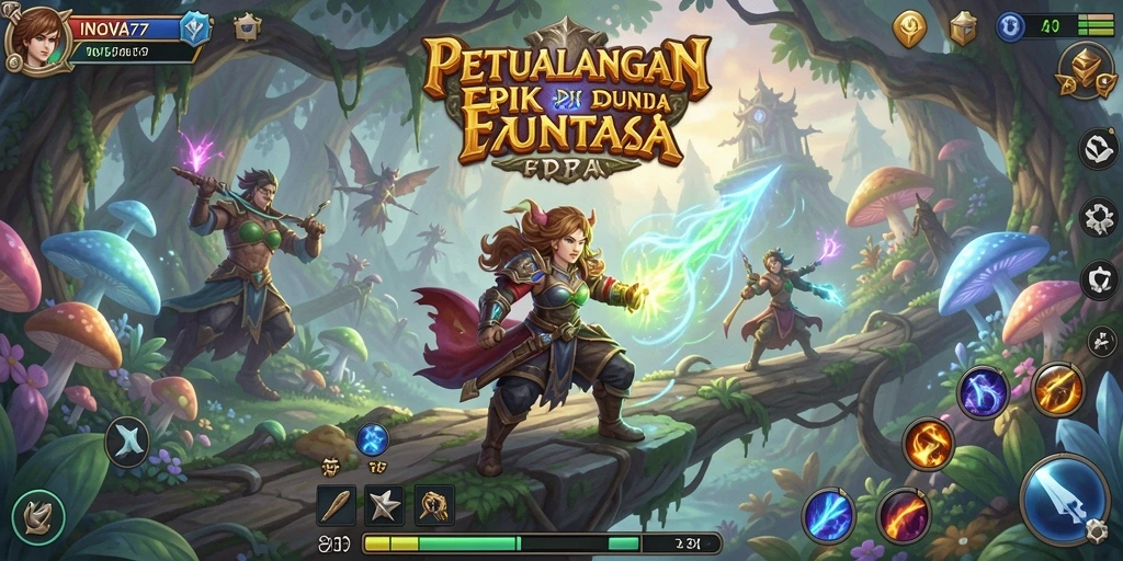 Tampilan screenshot INOVA77 menampilkan petualangan yang seru dan mendebarkan.