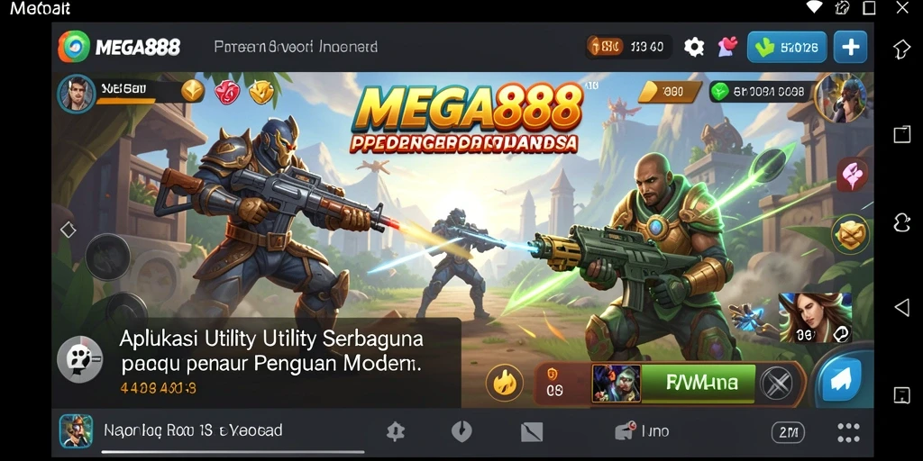Tampilan antarmuka MEGA888 yang user-friendly dan fungsional.