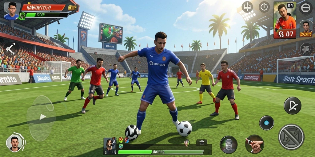 Tangkapan layar menunjukkan gameplay seru dan interaktif RAWONTOTO di olahraga.