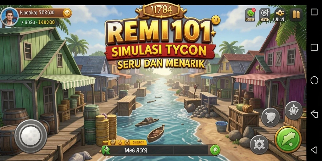 Tangkapan layar REMI101 menampilkan momen seru dalam gameplay Tycoon.