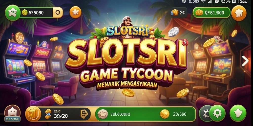 Tampilan gameplay SLOTSRI yang menarik dengan elemen Tycoon yang menantang.