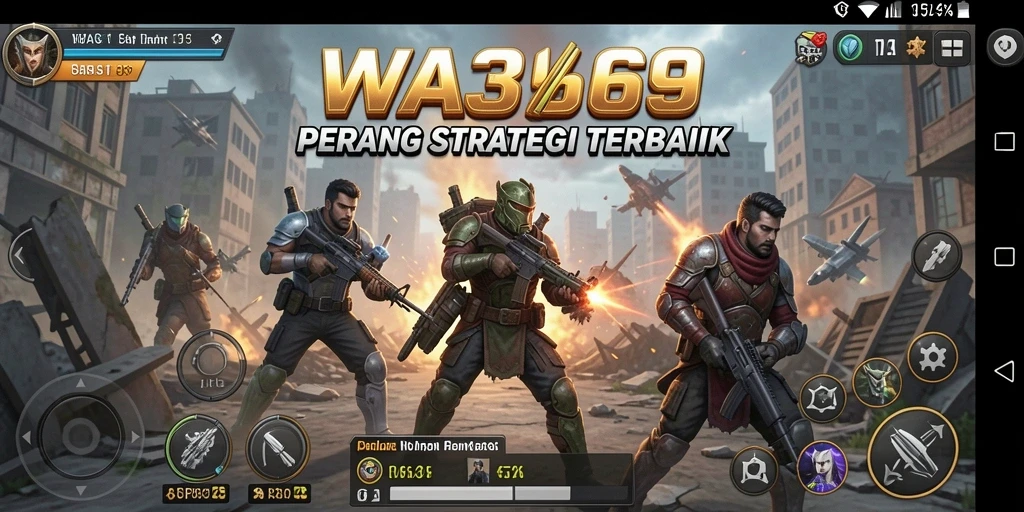 Screenshot WA369 menampilkan intensitas pertempuran strategis yang mendebarkan.
